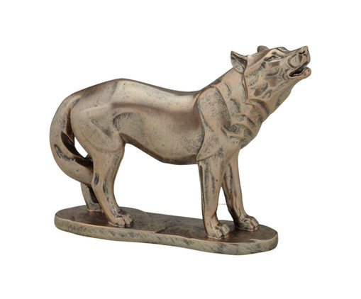 Lobo Decorativo Bronze, Bronze | WestwingNow