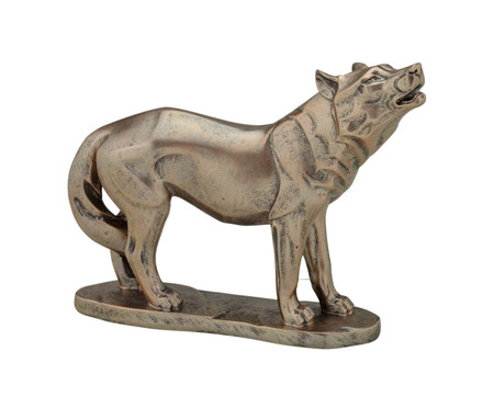 Lobo Decorativo Bronze