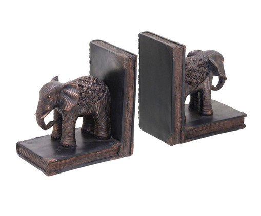 Jogo Porta Livros Decorativo Bronze, Bronze | WestwingNow