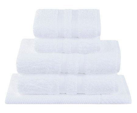 Jogo de Toalhas Banhão 550 G/M² - Branco | Westwing