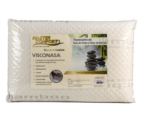 Travesseiro Ions de Prata Bambu Visco, white | WestwingNow