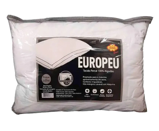 Travesseiro Percal Europeu 250 Fios, white | WestwingNow