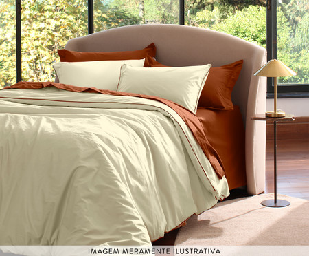 Duvet Colors Filetti RIce com Vivo Cacau 200 Fios | WestwingNow