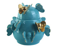 Caixa Sophie Azul Piscina com Ouro | WestwingNow