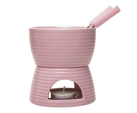 Aparelho de Fondue Lines Rosa | Westwing