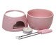 Aparelho de Fondue Lines Rosa, Preto | WestwingNow