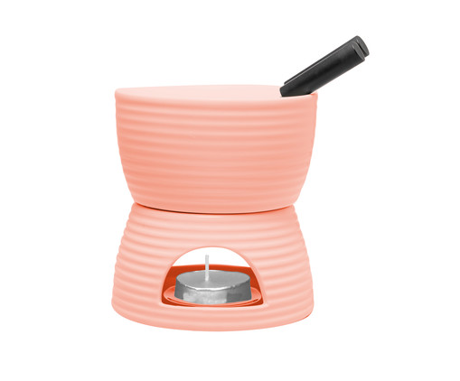 Aparelho de Fondue Lines Rosa, Preto | WestwingNow