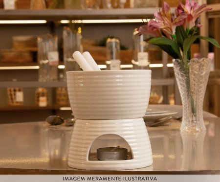 Aparelho de Fondue Lines Branco | Westwing