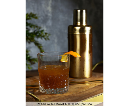 Coqueteleira de Aço Inox Dourada Old Fashioned | WestwingNow