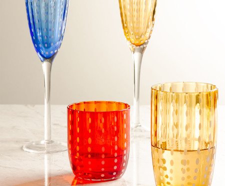 Jogo de Taças para Champanhe Orquídea Âmbar | Westwing