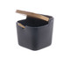 Saleiro com Colher de Bambu Azul, Preto | WestwingNow