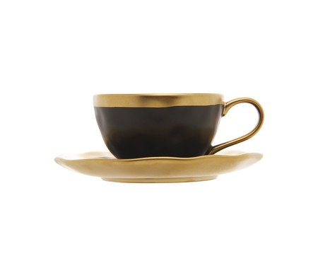 Xícara para Café Dubai Preto e Dourado | Westwing