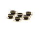 Xícara para Café Dubai Preto e Dourado, Preto | WestwingNow