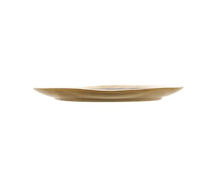 Prato Raso de Porcelana Dubai Preto e Dourado | Westwing