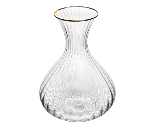 Decanter com Fio de Ouro Optic, Transparente | WestwingNow