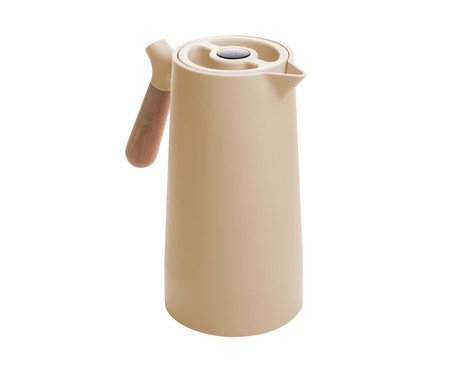 Garrafa Térmica com Termômetro Nórdica Bege | Westwing