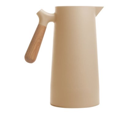 Garrafa Térmica com Termômetro Nórdica Bege | Westwing