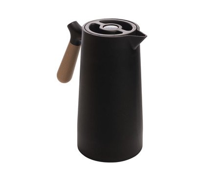 Garrafa Térmica com Termômetro Nórdica Preta | Westwing