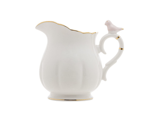 Leiteira de Porcelana Birds Branco, Branco | WestwingNow