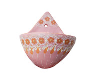 Vasinho Médio de Parede em Cerâmica Jequitinhonha - Rosa | WestwingNow