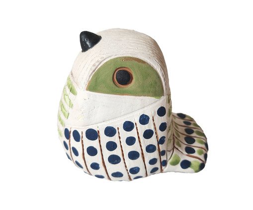 Escultura Passarinho de Cerâmica Jan Araújo - Branco, white | WestwingNow