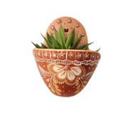 Vasinho Médio de Parede em Cerâmica Jequitinhonha - Terracota | WestwingNow