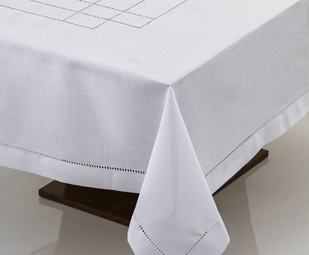 Toalha de Mesa Ajour Branca
