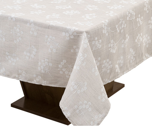 Toalha de Mesa Floral Natural, Branco | WestwingNow