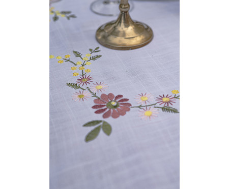 Toalha de Mesa Floral Branca | Westwing