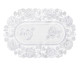 Lugar Americano Floral Oval Branco, Branco | WestwingNow