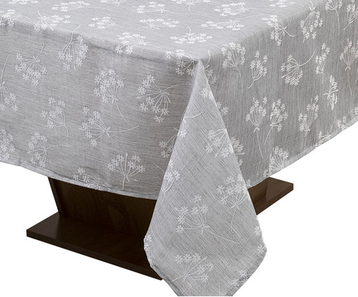 Toalha de Mesa Floral Cinza, Cinza | WestwingNow