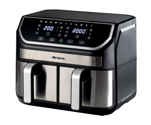 Fritadeira Air Fryer Dual, Prata ou Metálico | WestwingNow