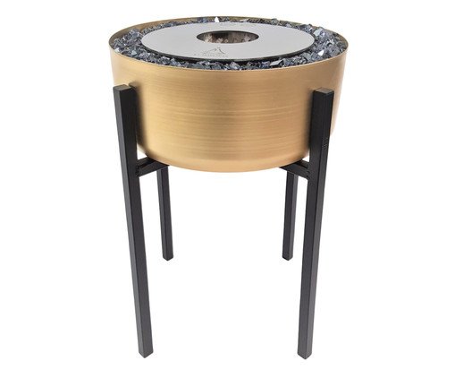 Lareira Ecológica Tocha Dourada, Prata ou Metálico | WestwingNow