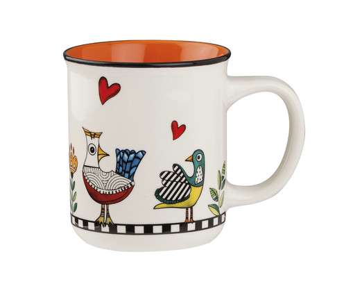 Mug Cocorico Laranja, Colorido | WestwingNow