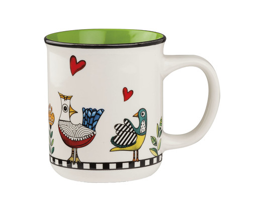 Mug Cocorico Verde, Colorido | WestwingNow