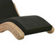 Chaiselongue Cuzco Natural e Preto, Preto | WestwingNow