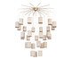 Lustre Apollo 30 Lampadas Castanho - Bivolt, brown | WestwingNow