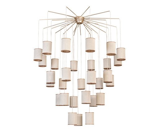 Lustre Apollo 30 Lampadas Castanho - Bivolt, brown | WestwingNow