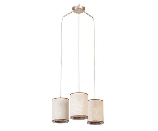Lustre Apollo 3 Lampadas Castanho - Bivolt, brown | WestwingNow