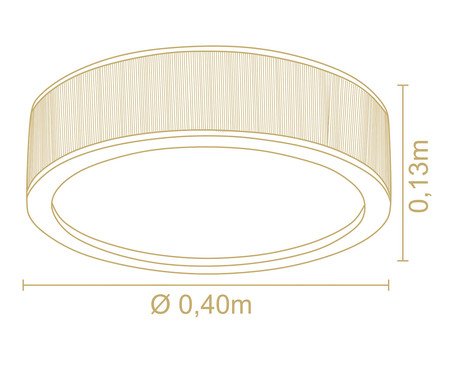 Plafon Apollo 3 Lampadas  Castanho - Bivolt | Westwing