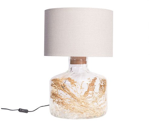 Abajur Garrafao Cilindro Orion Cristal - Bivolt, transparent | WestwingNow