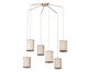 Lustre Apollo 6 Lampadas Castanho - Bivolt, brown | WestwingNow