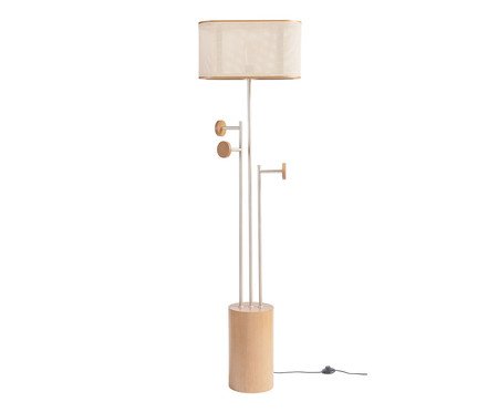 Coluna Cabideiro Apollo  Champanhe e Castanho - Bivolt | Westwing