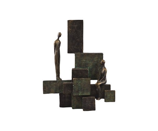 Escultura em Resina Elliot II - Preta, black | WestwingNow