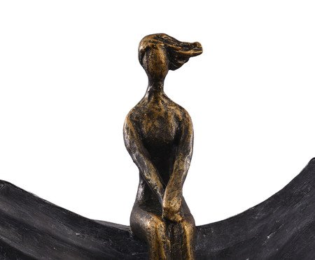 Escultura em Resina Dickens II - Preta | Westwing