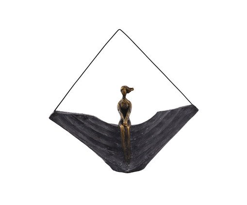 Escultura em Resina Dickens II - Preta, black | WestwingNow