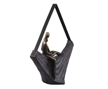 Escultura em Resina Dickens I - Preta | Westwing