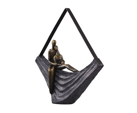 Escultura em Resina Dickens I - Preta | Westwing