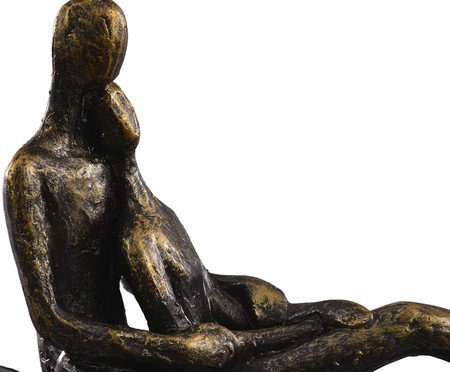 Escultura em Resina Dickens I - Preta | Westwing