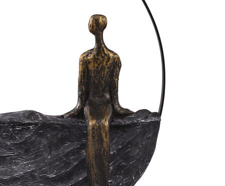 Escultura em Resina Austen I - Preta | Westwing